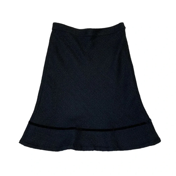 GAP Dresses & Skirts - Gap Tweed Wool Blend Skirt Women Black Textured Knee Length A Line